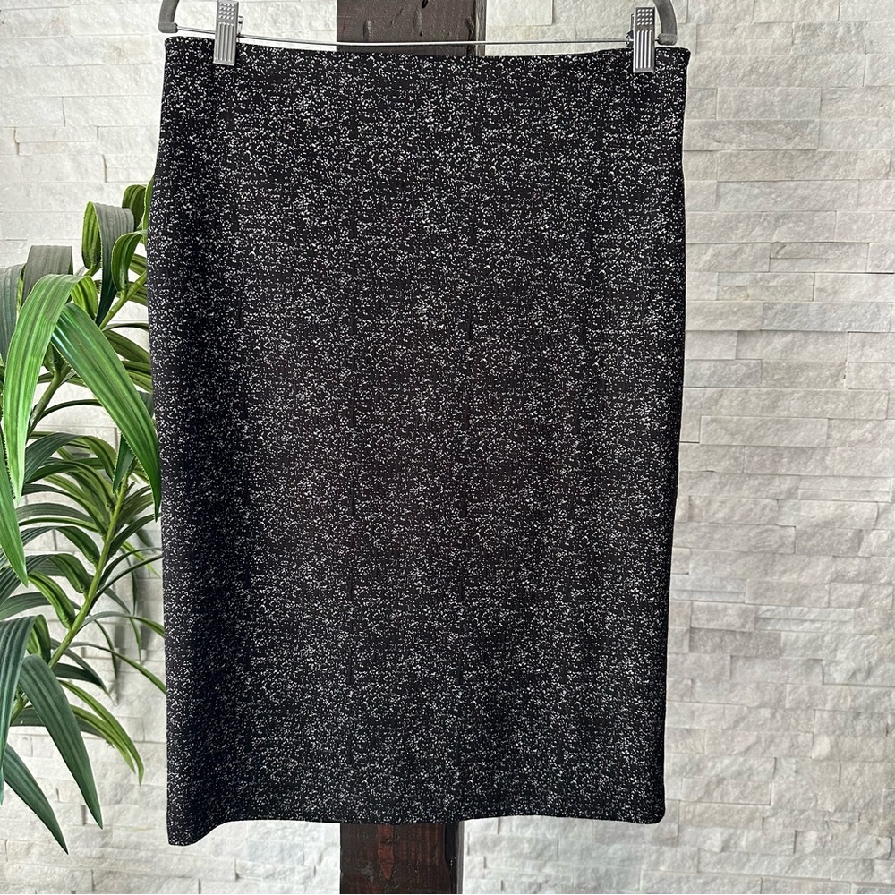 NEW YORK & COMPANY Speckled Black White Professional Skirt Size 12 New with Tags